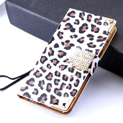 Чехол Luxury Sexy Leopard Леопард Белая для iPhone 7